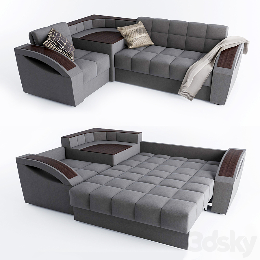 Sofa bed đen thông minh