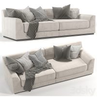 Ghế sofa đôi trắng hiện đại