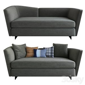 Sofa đơn đen đơn giản