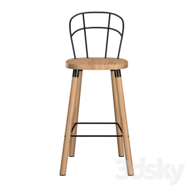 Ghế bar gỗ đơn giản